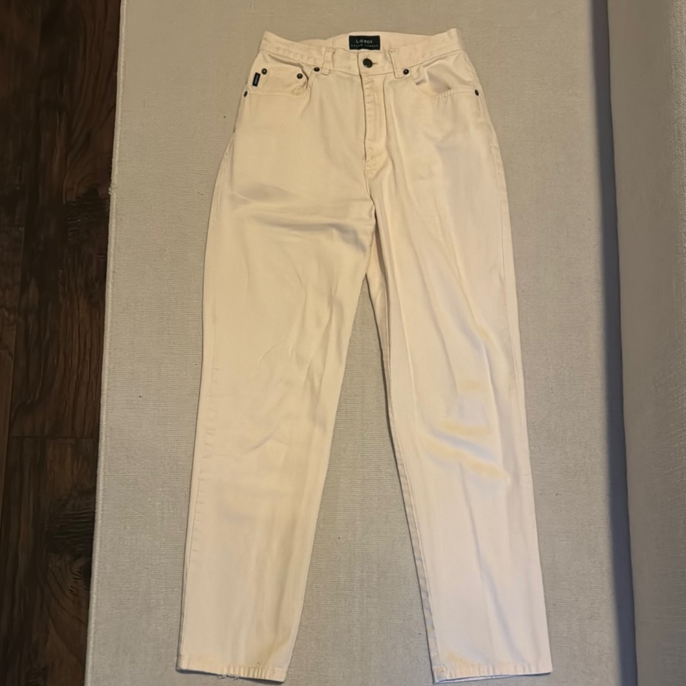 Ralph Lauren Cream Cotton Pants
